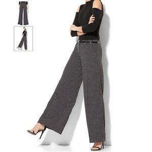 PALAZZO PANT - POLKA-DOT PRINT - 7TH AVENUE